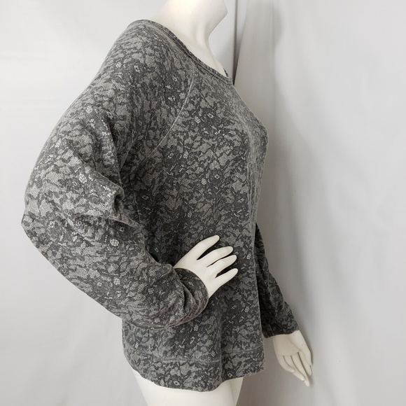 Soft Joie Sweatshirt Lace Print Gray - Picture 4 of 4
